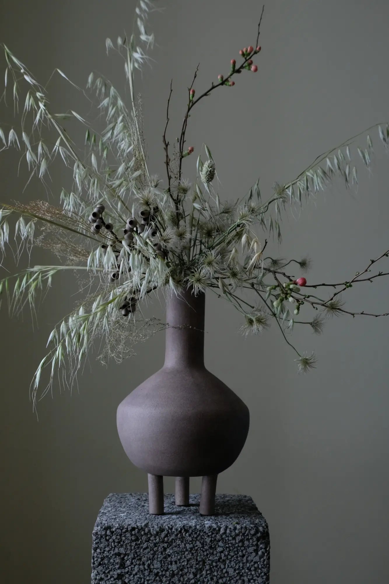 Handcrafted ceramic Fat Duck Vase in white with intricate detailing