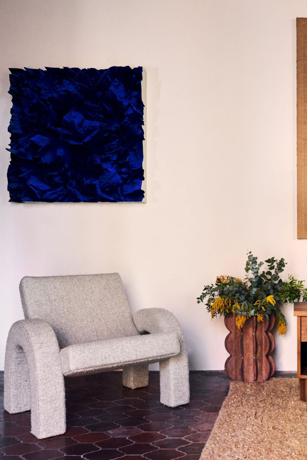 Arco Lounge Chair Boucle Natural - Timeless Accent Armchair - Dusty Deco - THAT COOL LIVING