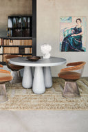 Round Dining Table Grey - THAT COOL LIVING