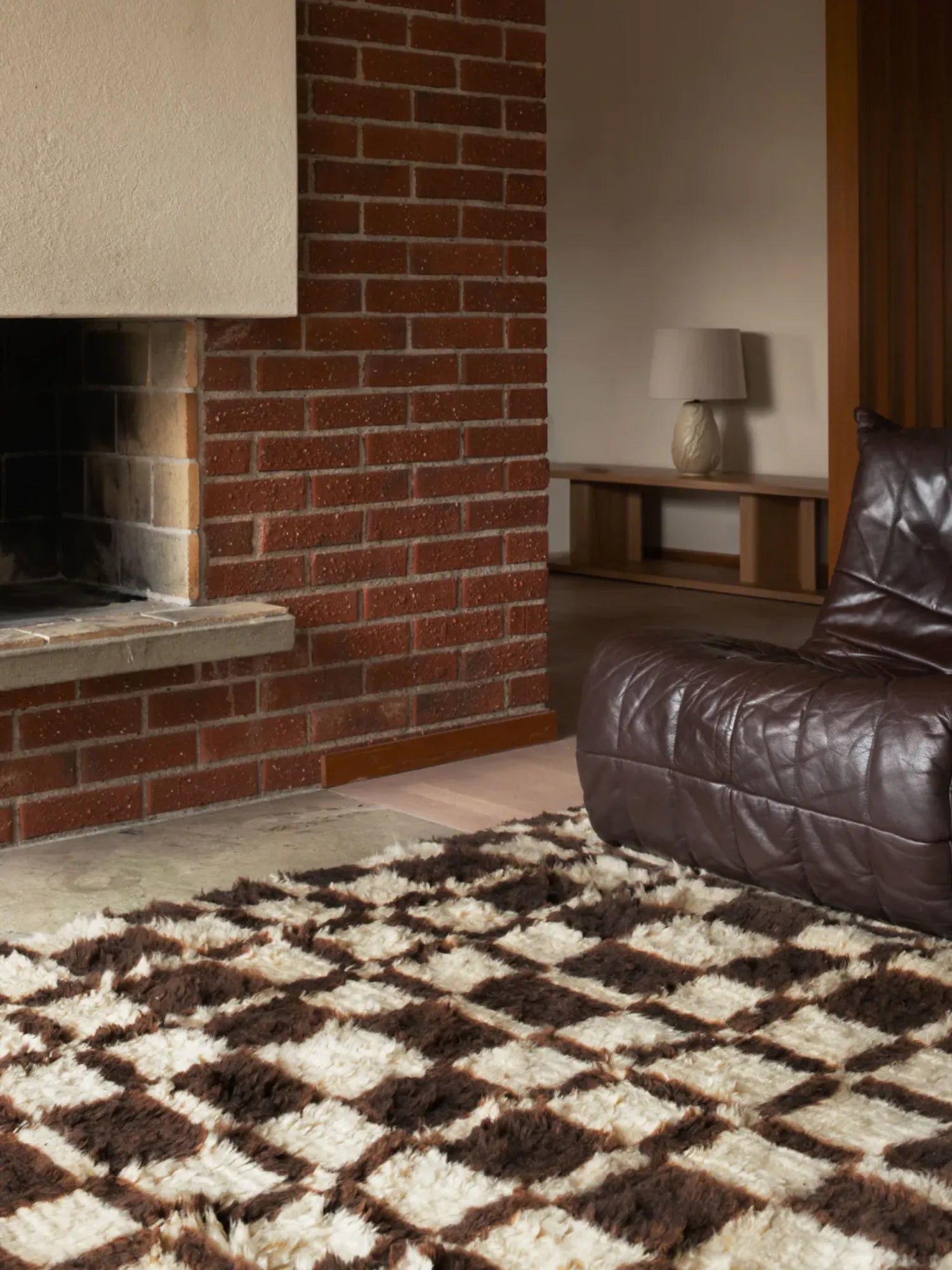 Chestnut Shaggy Rug by Layered - THAT COOL LIVING