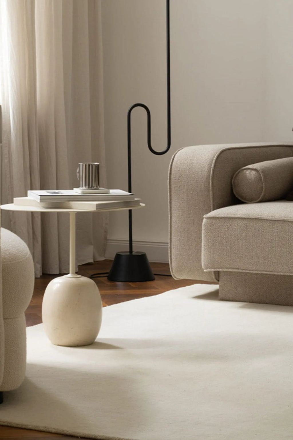  High-quality natural fiber rug with earthy hues and intricate weaving