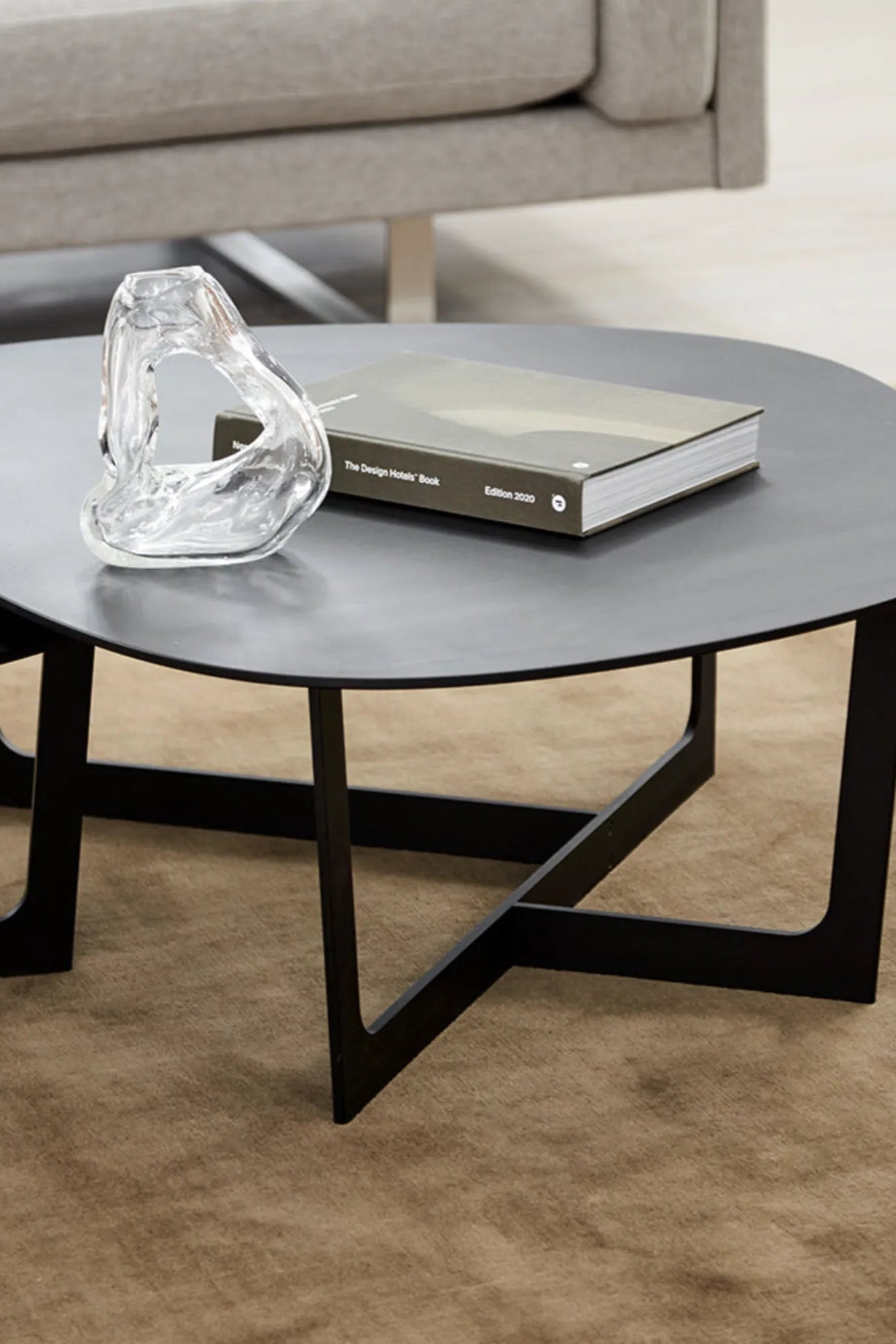  Close-up of intricate texture and pattern of Earth Bamboo Rug