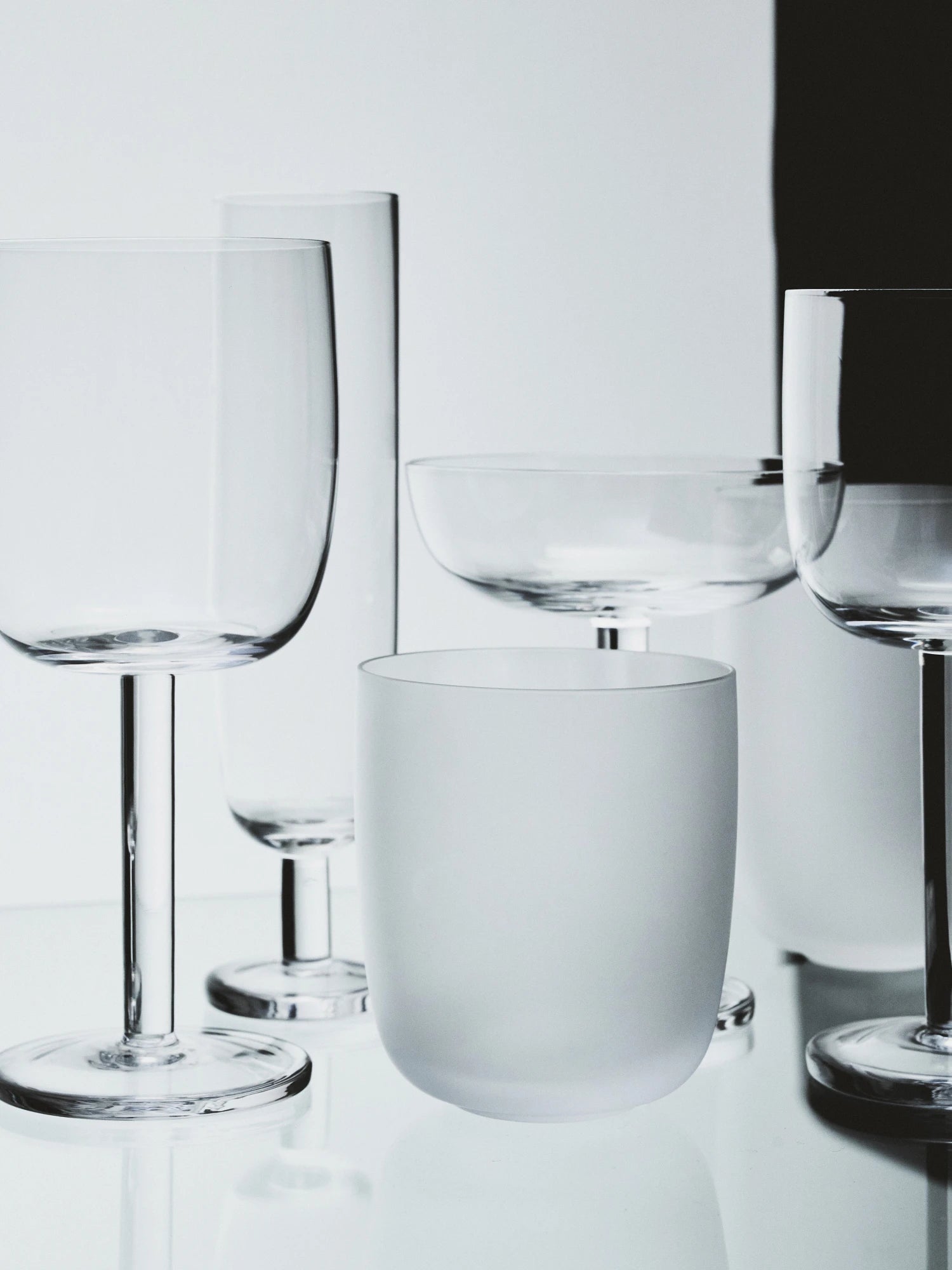 Base Frosted Glass Tumbler - Set of 4