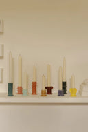 Glazed Molly Candle Holder 03 - Set of 3