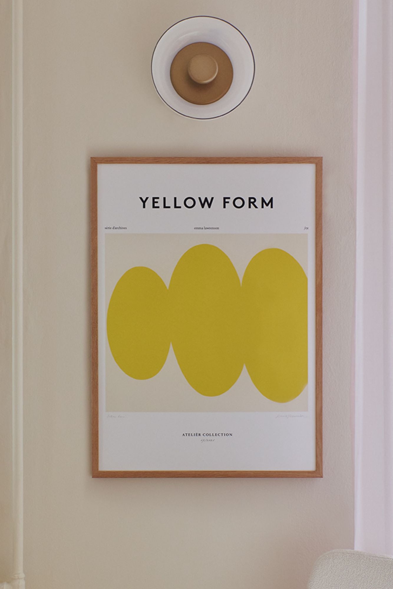 Yellow Form - Art Print by The Poster Club - THAT COOL LIVING