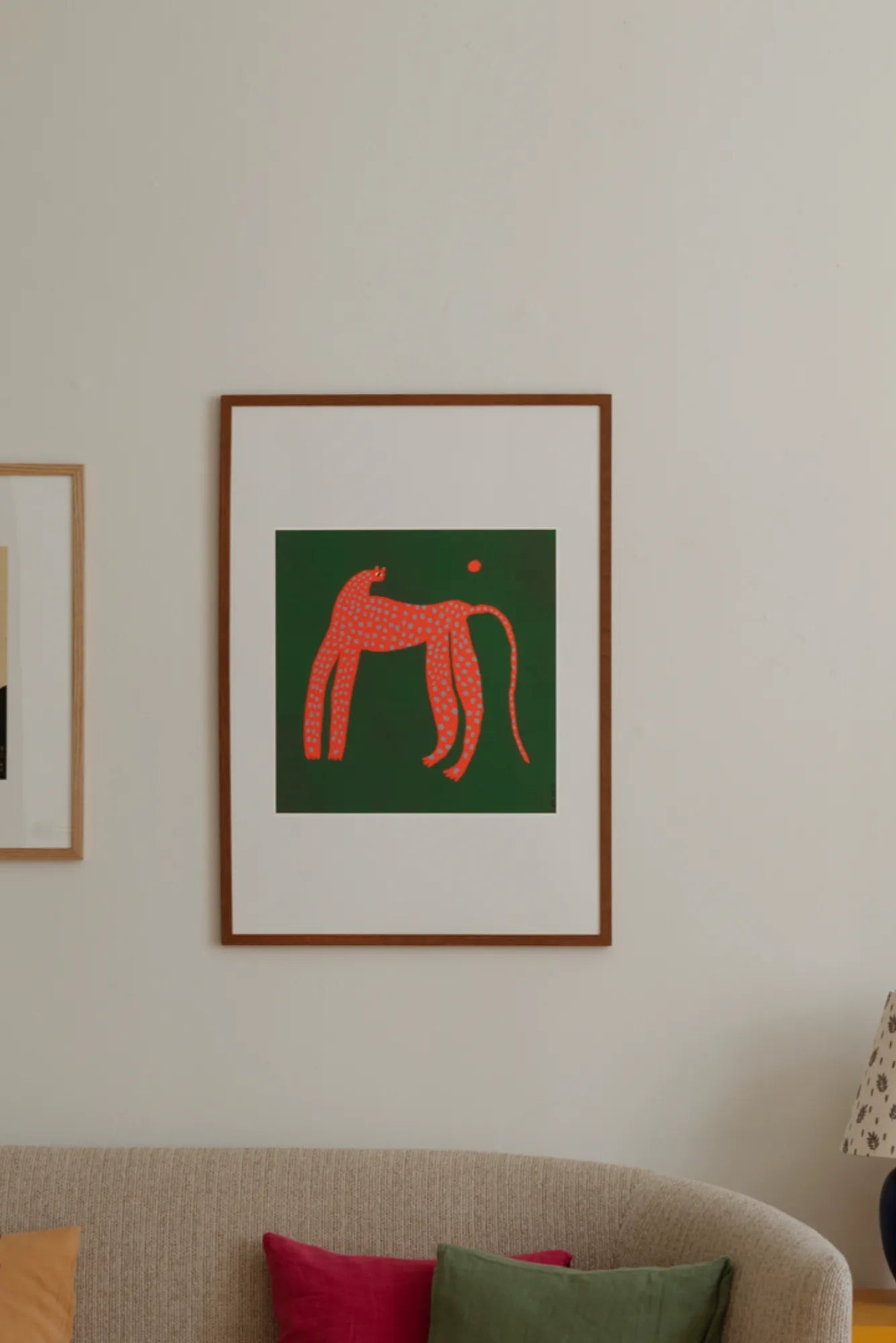 Elegant Spotted Panther high heels in black and white with pointed toe and ankle strap