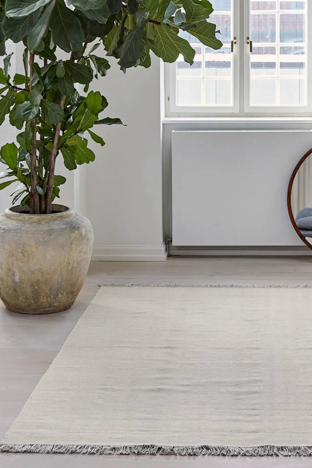 Escape Kelim Rug - Large Boho Chic Floor Rug with Fringe Detail