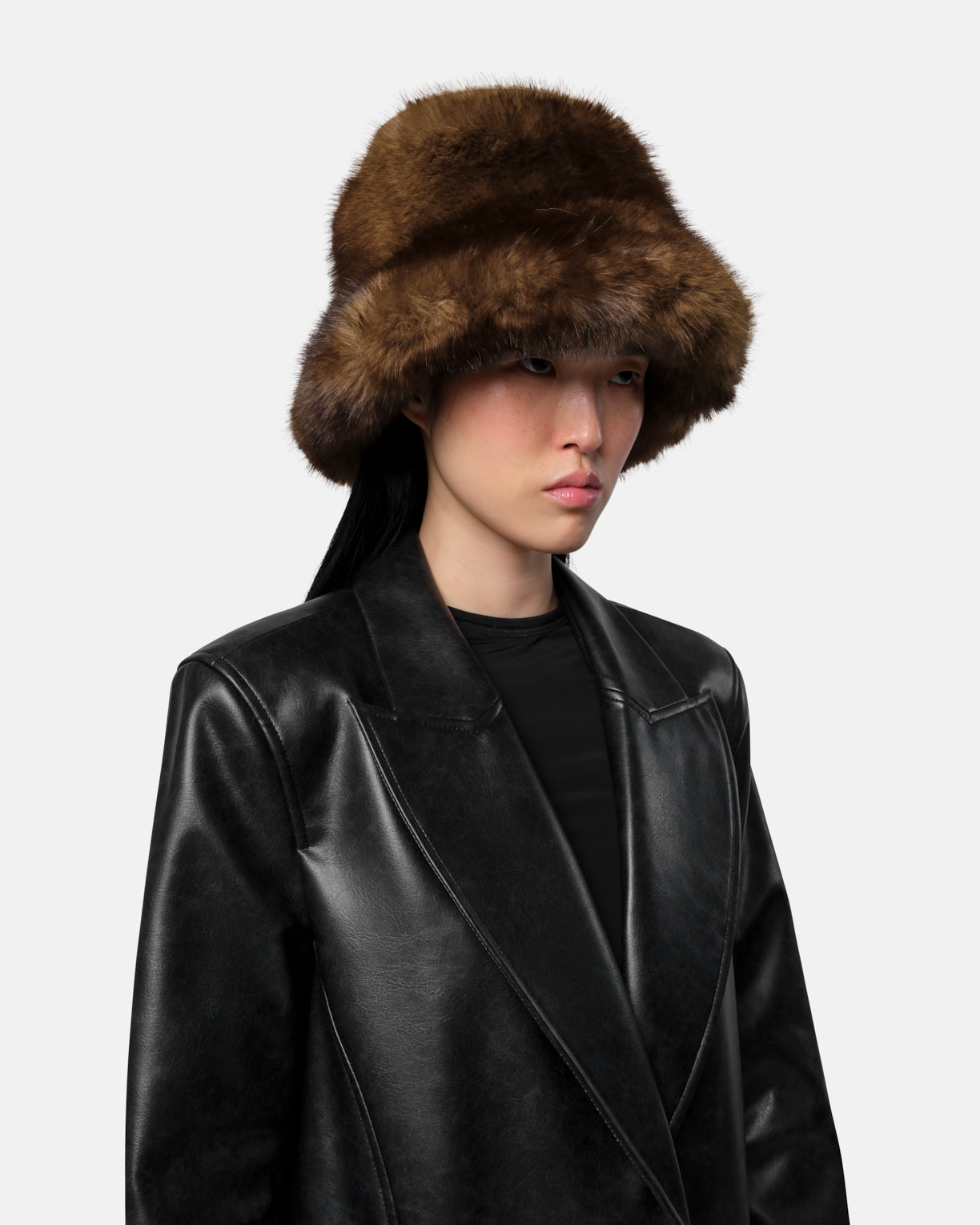 Gilly - Faux Mink Bucket Hat