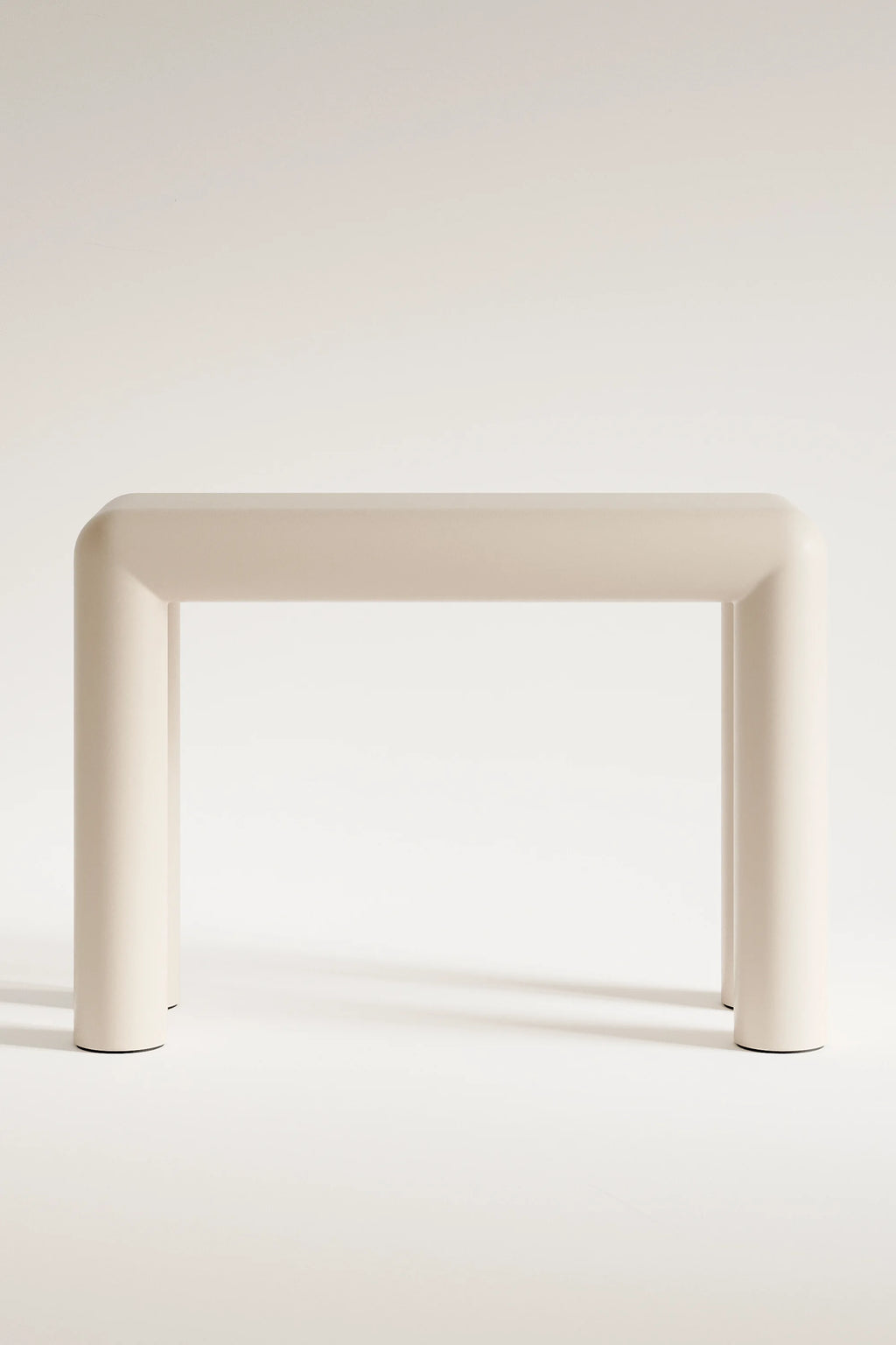 Beige stool on a white background
