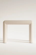 Beige stool on a white background