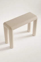 Beige stool on a white background
