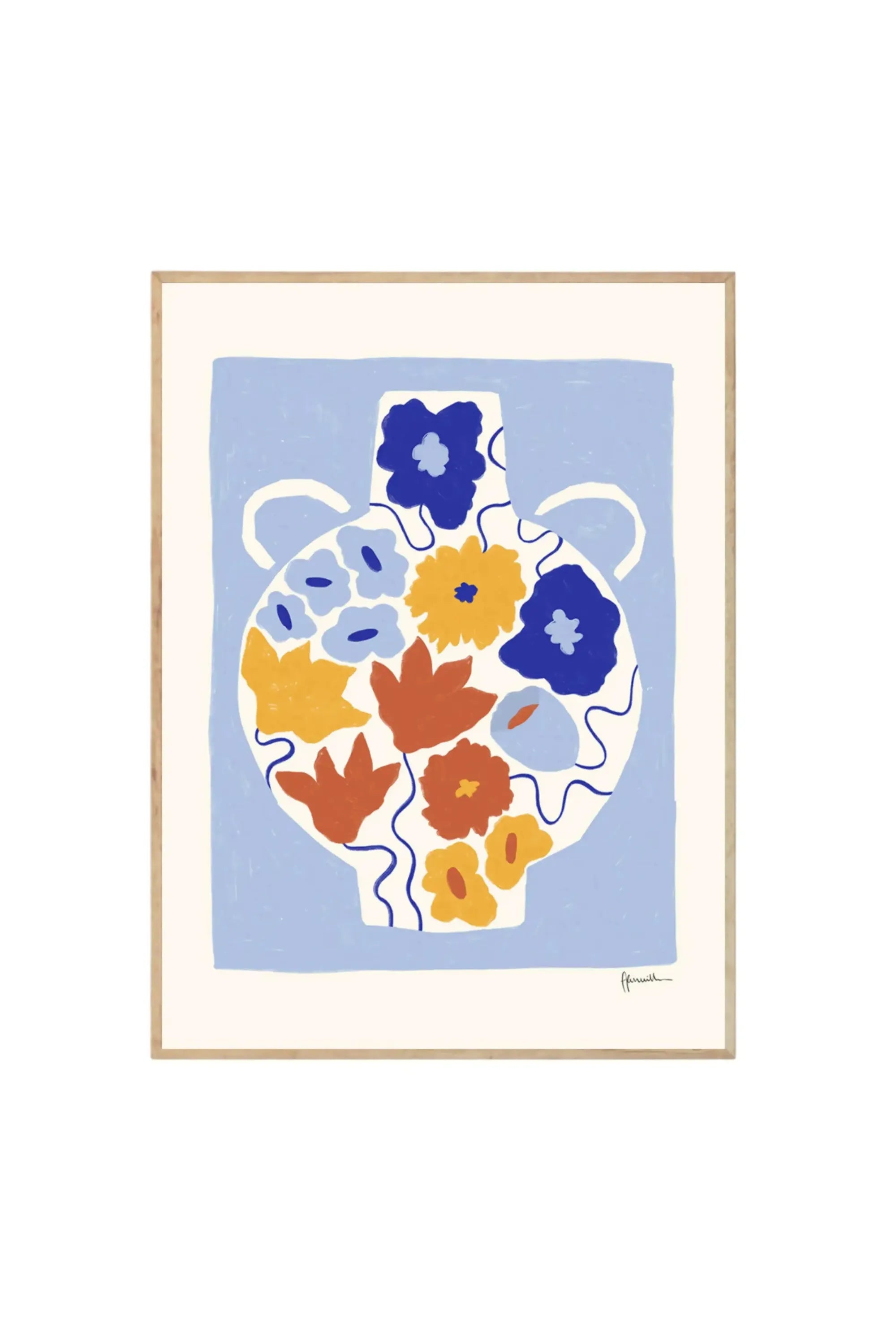 Flower Pot - Art Print by The Poster Club - THAT COOL LIVING