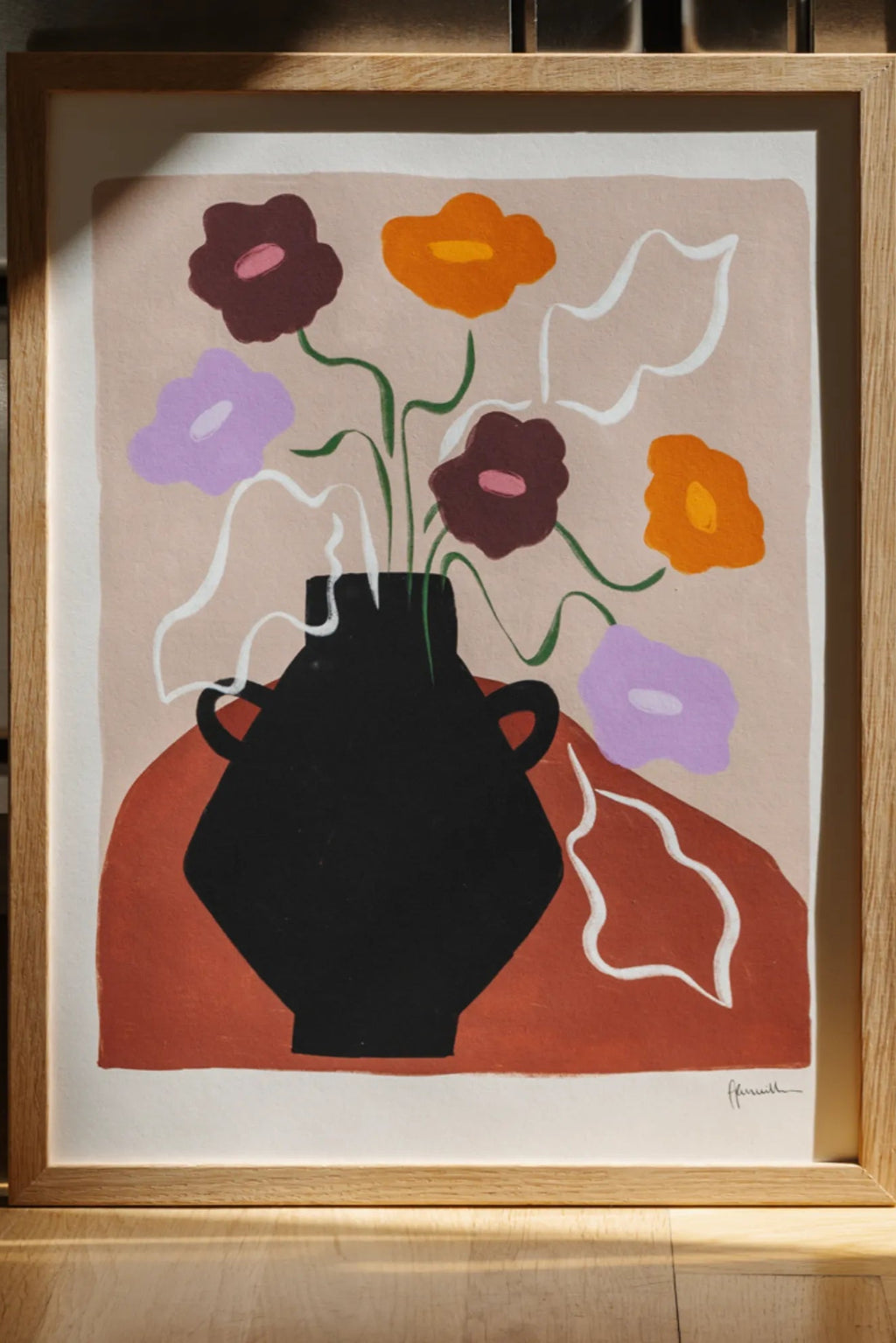 Beautiful cascading petunia plant with colorful flowers in a hanging basket