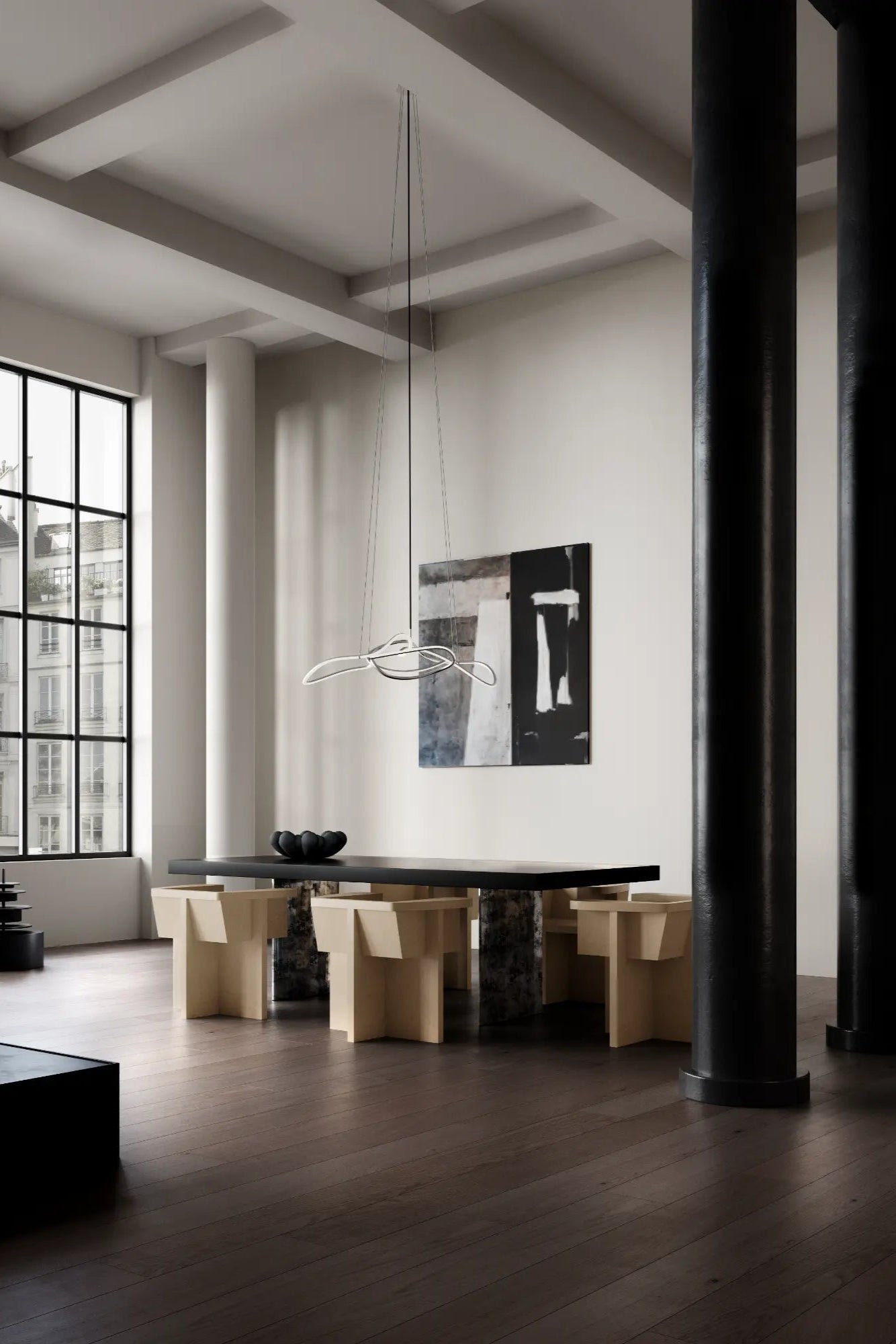  Elegant chrome ghost chandelier featuring multiple candle-style lights
