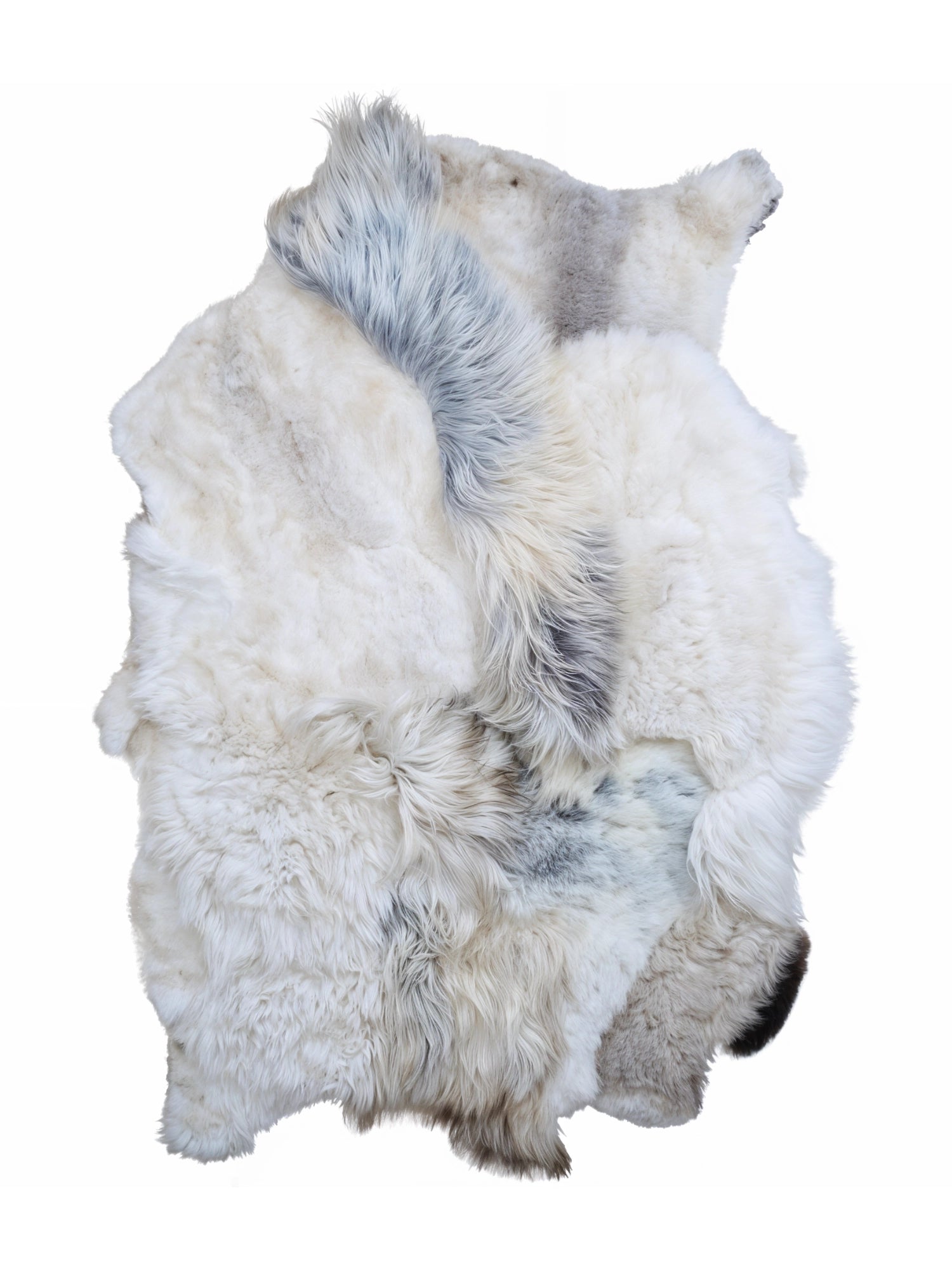 Grey Sheepskin Patchwork Rug by TCL Selects - THAT COOL LIVING