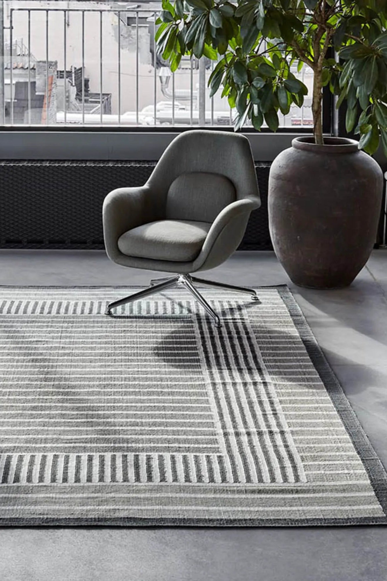 Large hemp rug with durable construction and soft, comfortable feel underfoot