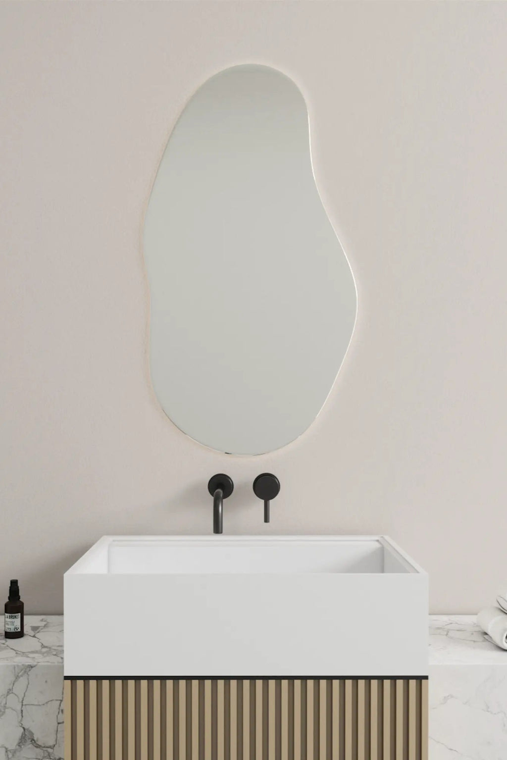  Cloud Mirror with Lights creating a soft, ambient lighting effect