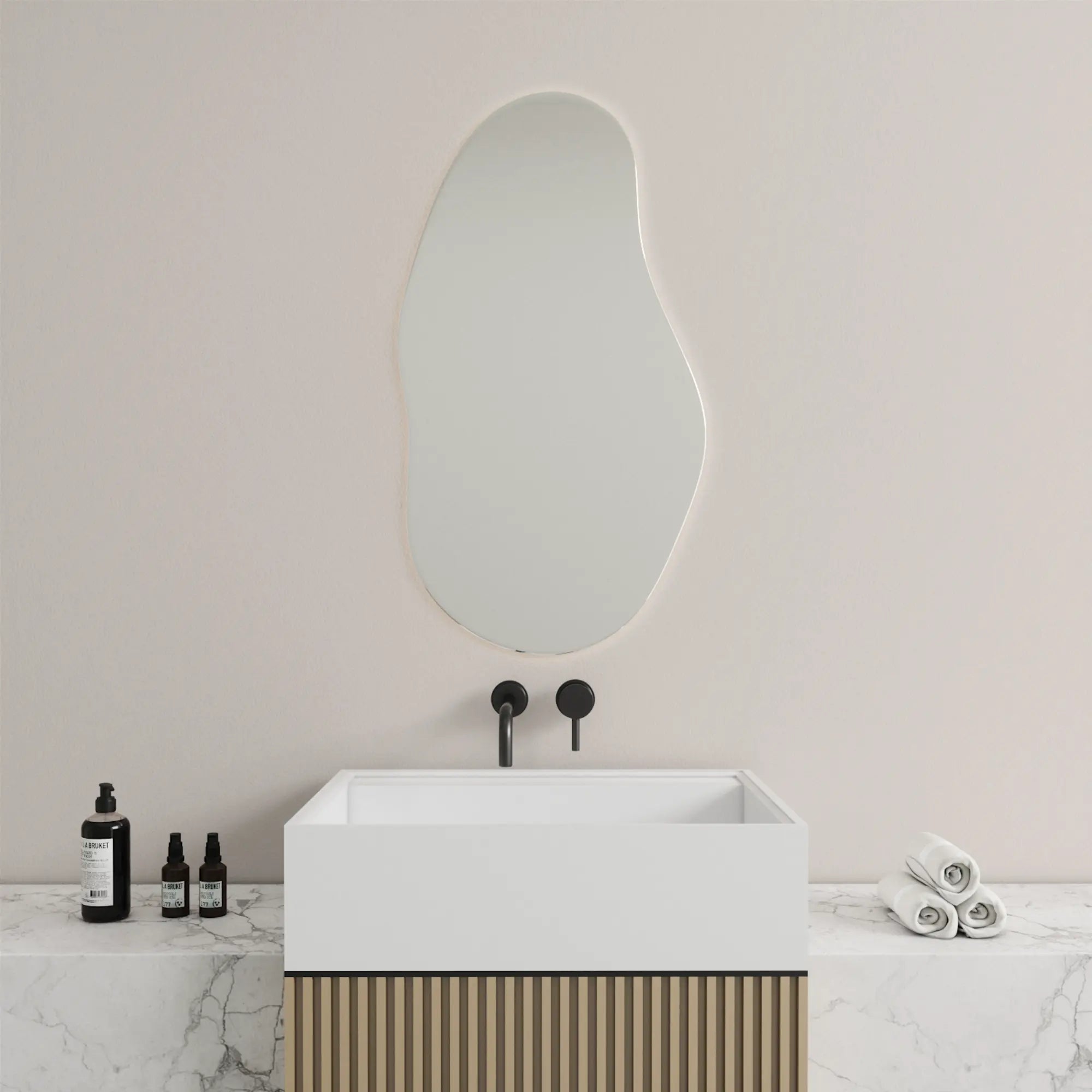  Cloud Mirror with Lights creating a soft, ambient lighting effect