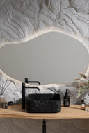  Cloud Mirror with Lights adding a touch of elegance to a makeup station