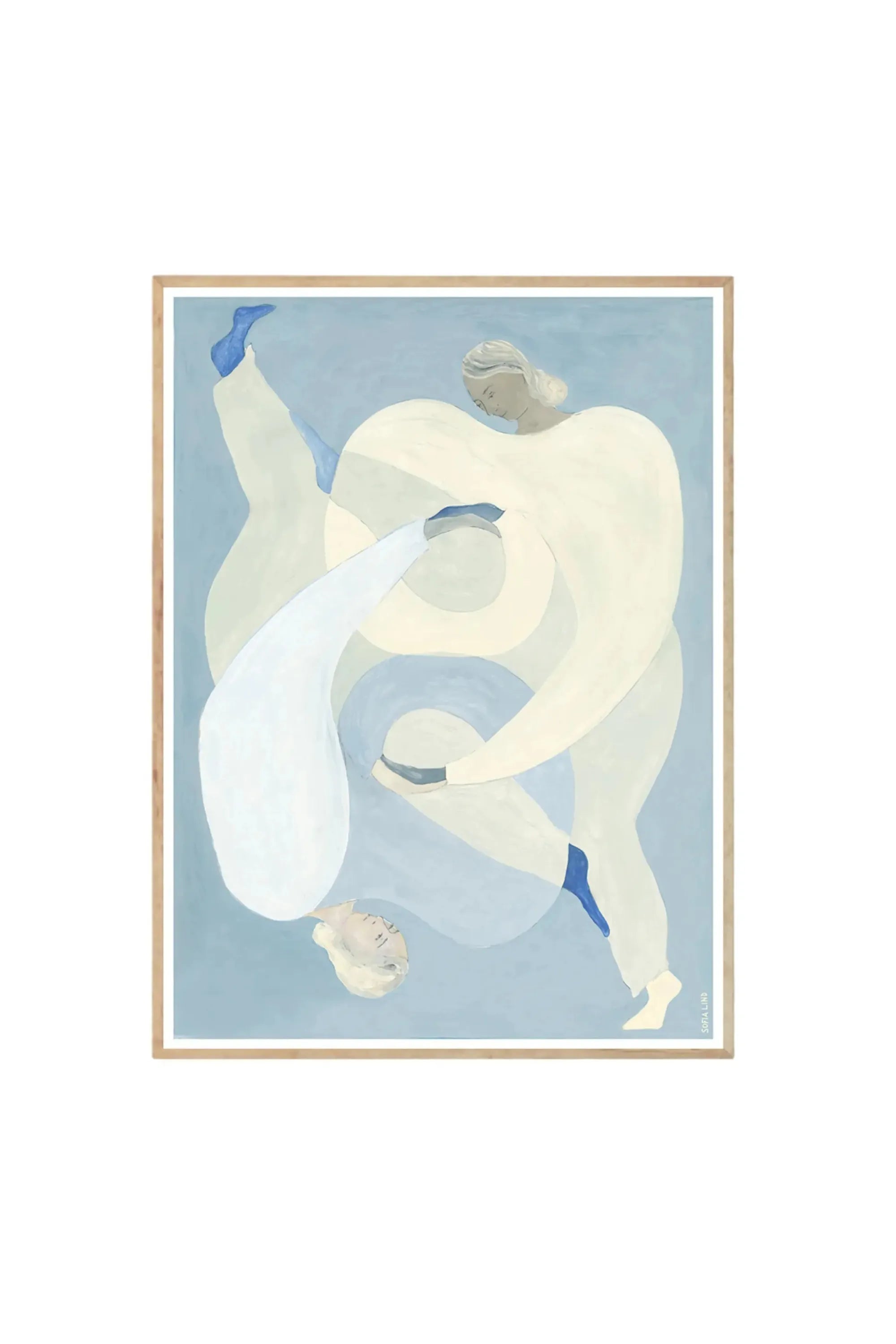 Hold You – Blue - Art Print