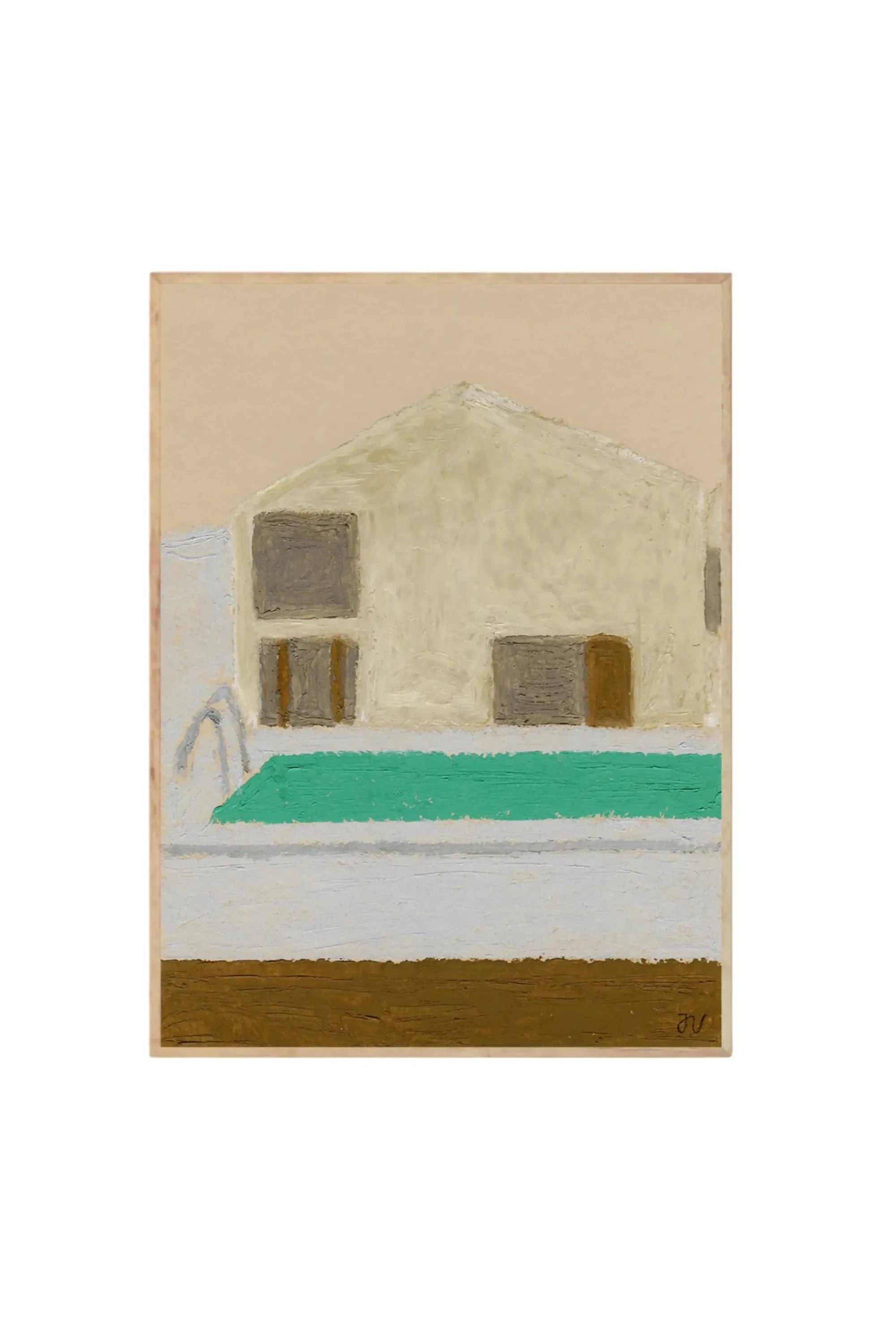 Hotel Swimming Pool - Art Print by The Poster Club - THAT COOL LIVING