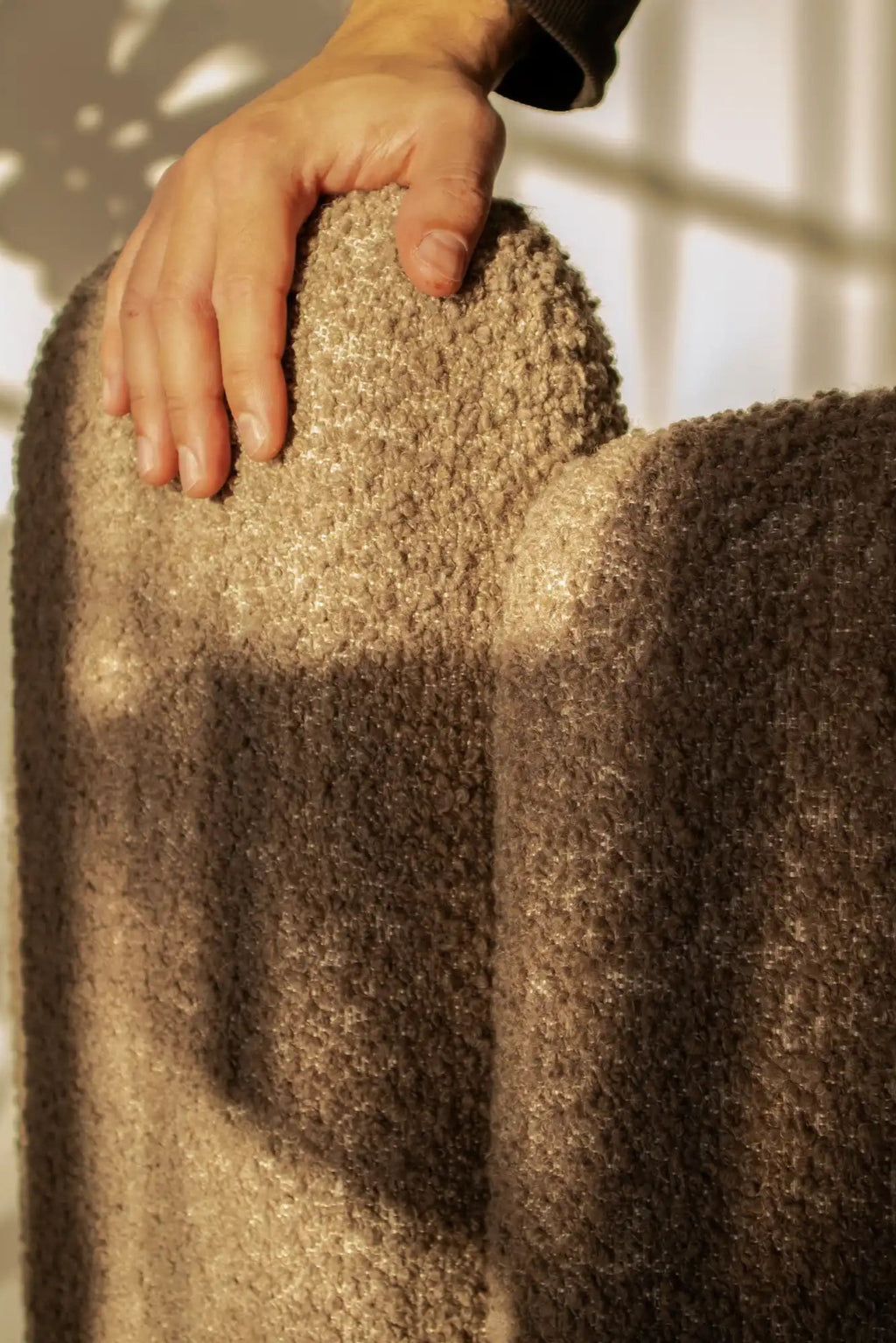  Luxurious Agnes Armchair in deep burgundy velvet with high back and armrests