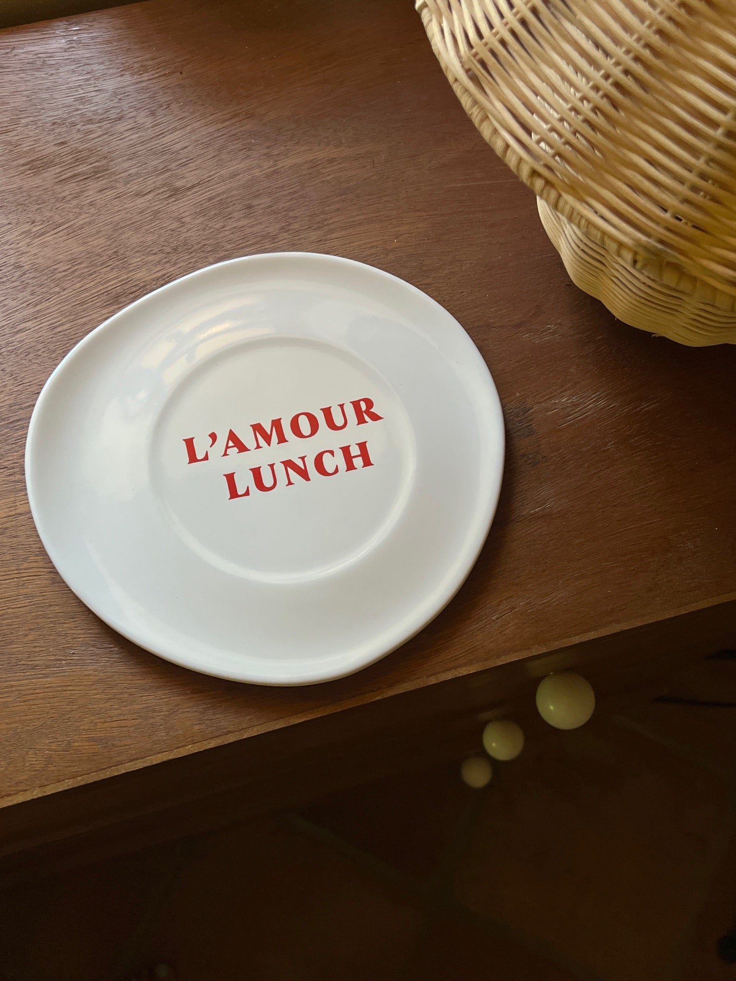 L'amour Lunch Plate by TCL Selects - THAT COOL LIVING