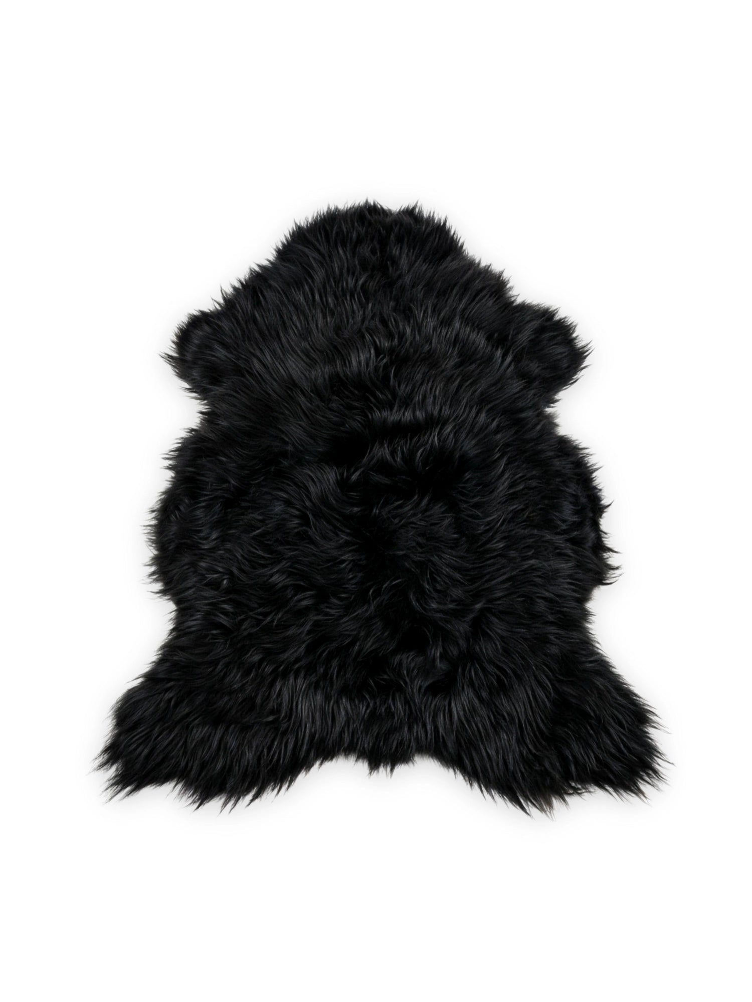 Icelandic Long-Hair Sheepskin Hide - Black by TCL Selects - THAT COOL LIVING