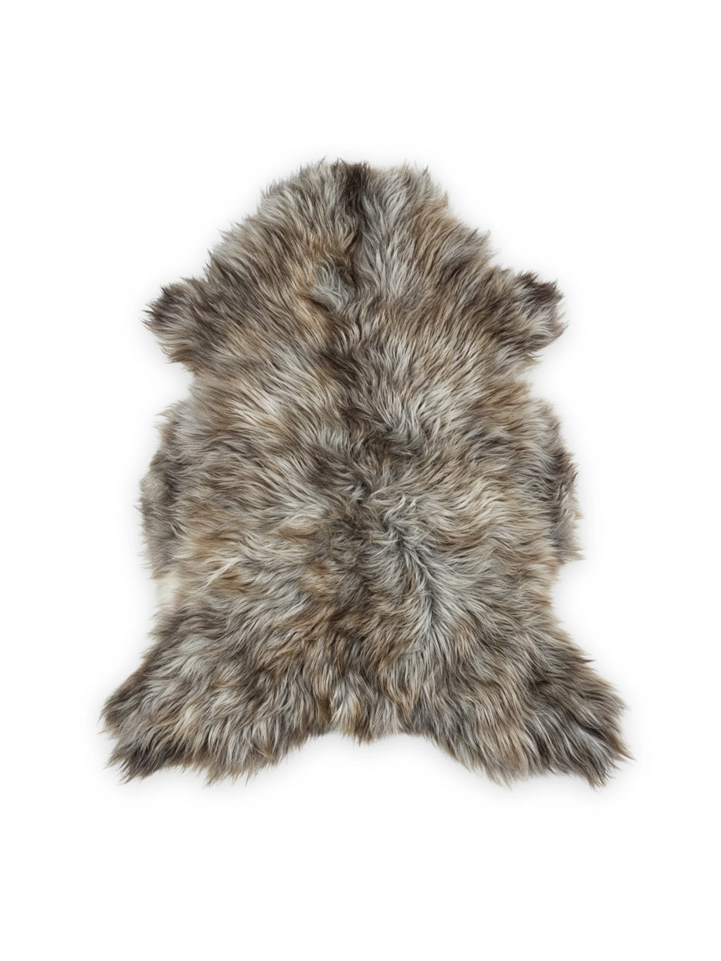Icelandic Long-Hair Sheepskin Hide - Natural Grey