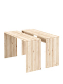 wooden join-in dining table by karup design on a white background