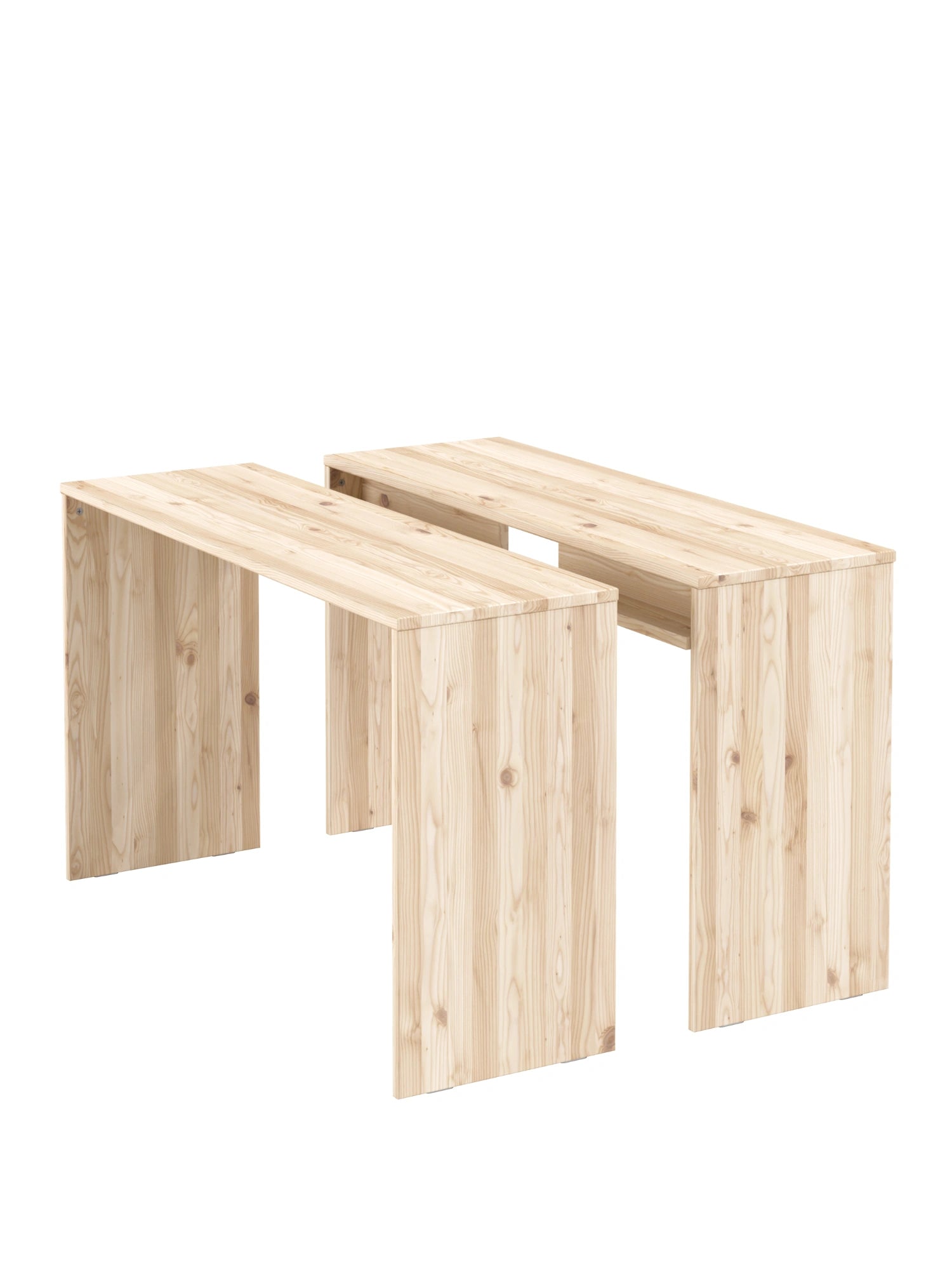 wooden join-in dining table by karup design on a white background