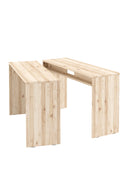 wooden join-in dining table by karup design on a white background