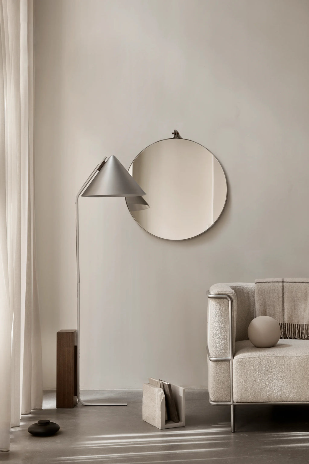 Dowel Round Mirror - THAT COOL LIVING