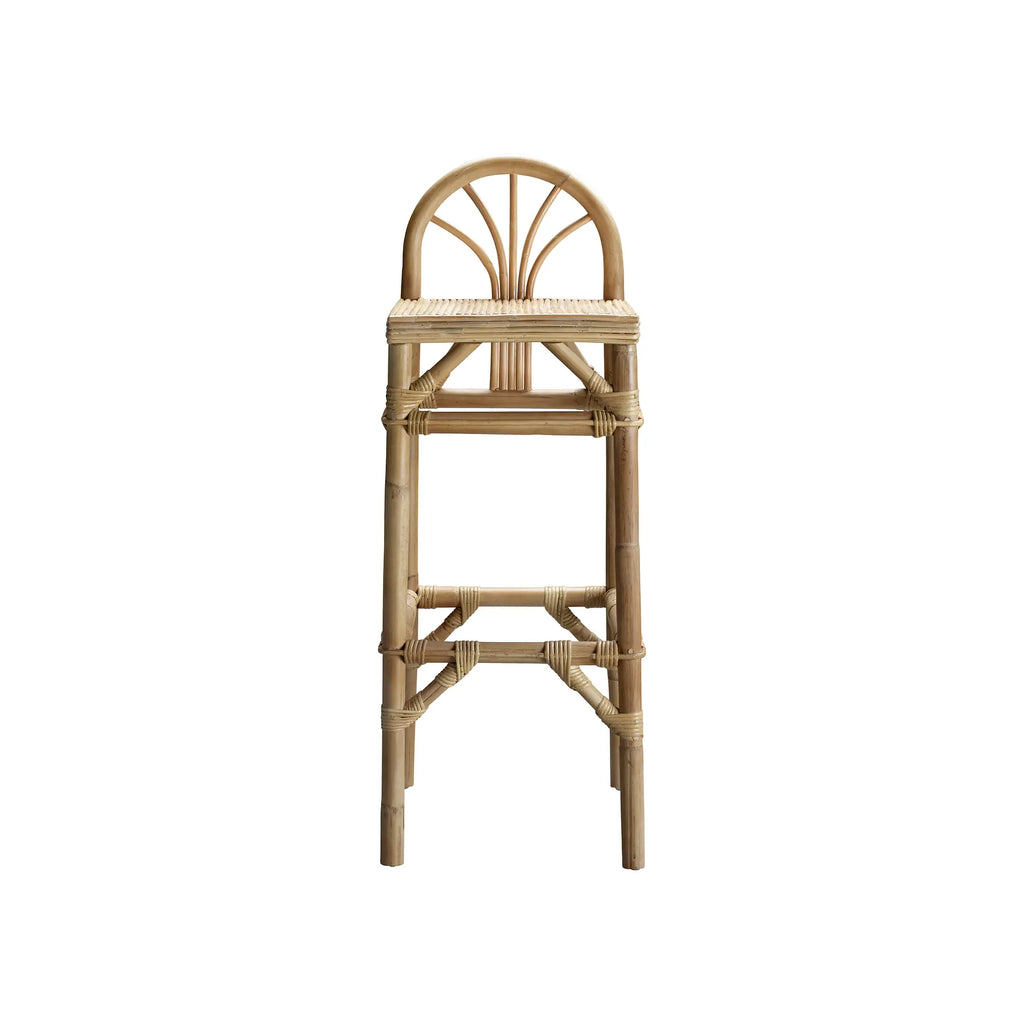 Rattan bar stool set of 4, perfect for outdoor patio seating