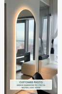 Arc Full Length Mirror with LED Lights – Modern Arched Mirror - That Cool Living - Glassfactory