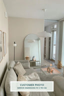 Large floor mirror to add depth and style to any space