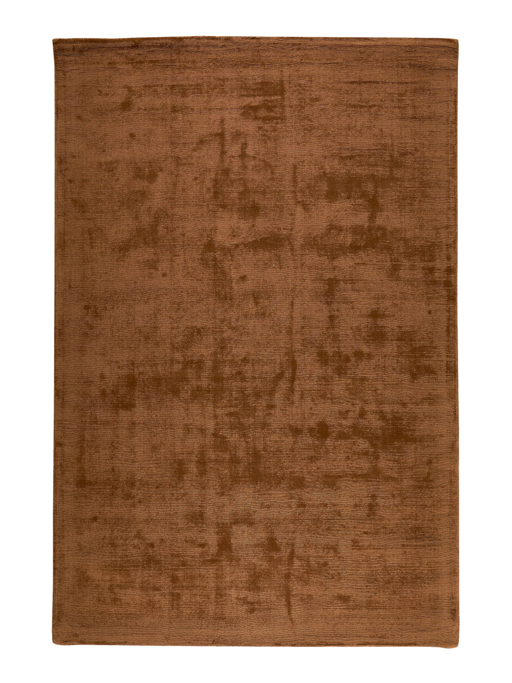 Brown textured area rug on a white background