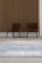 Hand-woven Karma Rug in a rich blue hue with a distressed vintage look