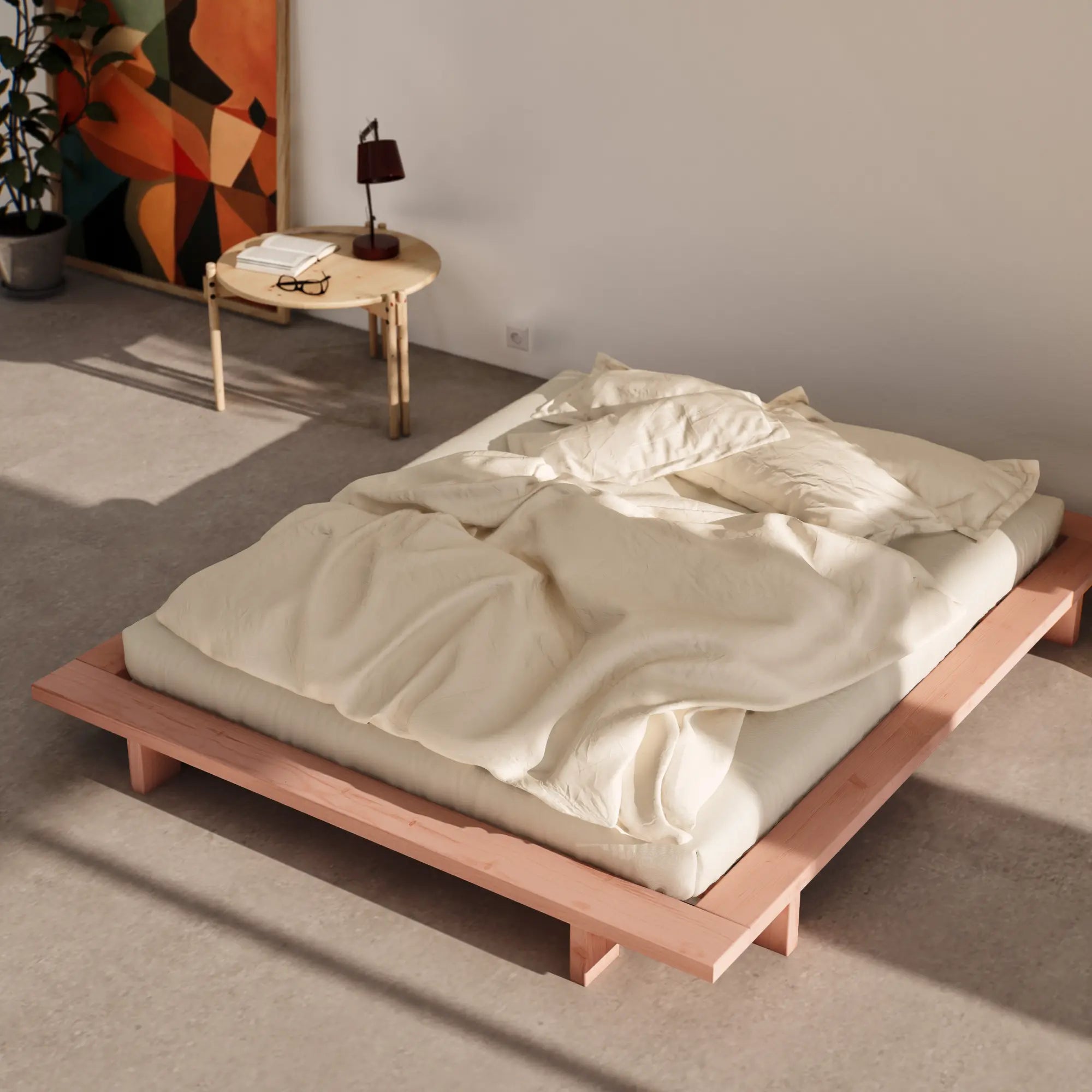 Japan Bed - Pink Sky - Minimalist Japanese Platform Bed - Karup Design - That Cool Living
