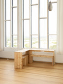 join-in dining table karup design in a room with big windows that bring alot of natural light