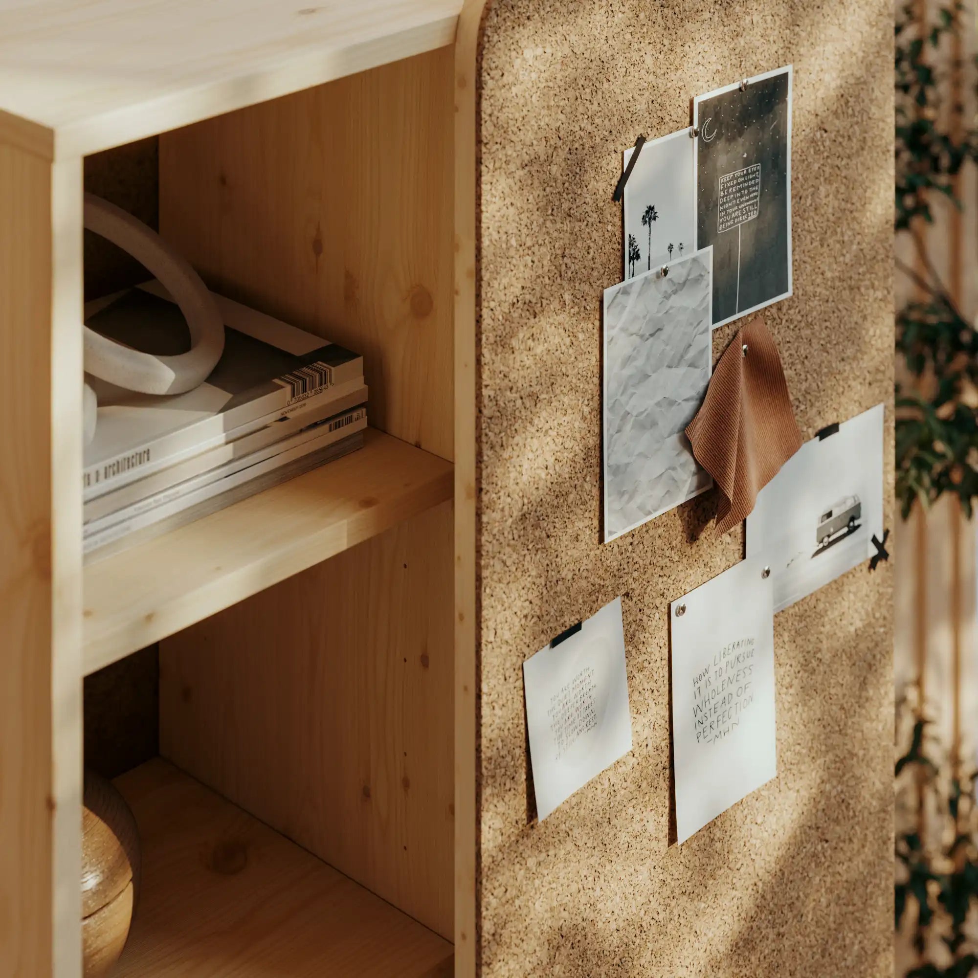 Slide Cabinet W. Pinboard - THAT COOL LIVING