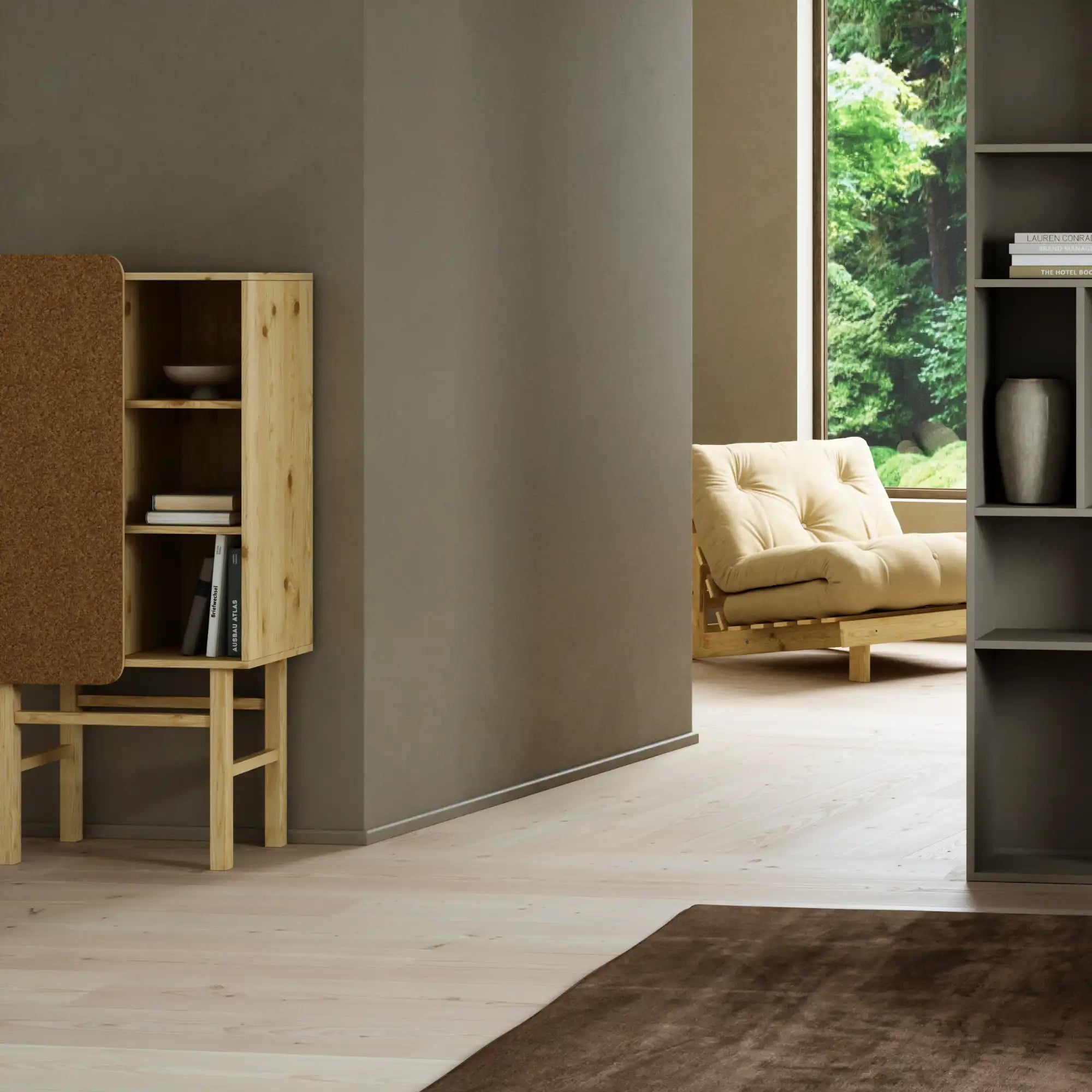 Slide Cabinet W. Pinboard - THAT COOL LIVING