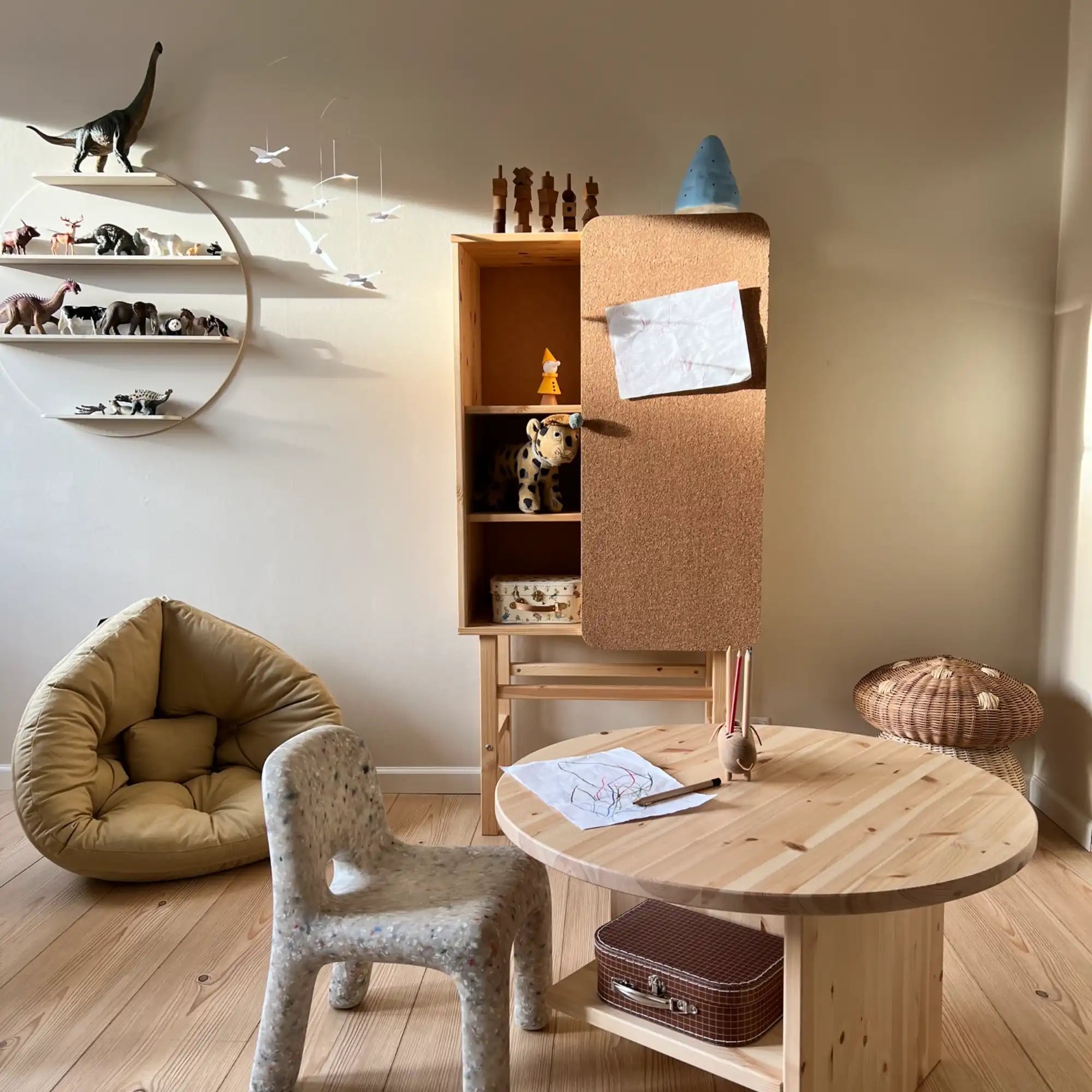 Slide Cabinet W. Pinboard - THAT COOL LIVING