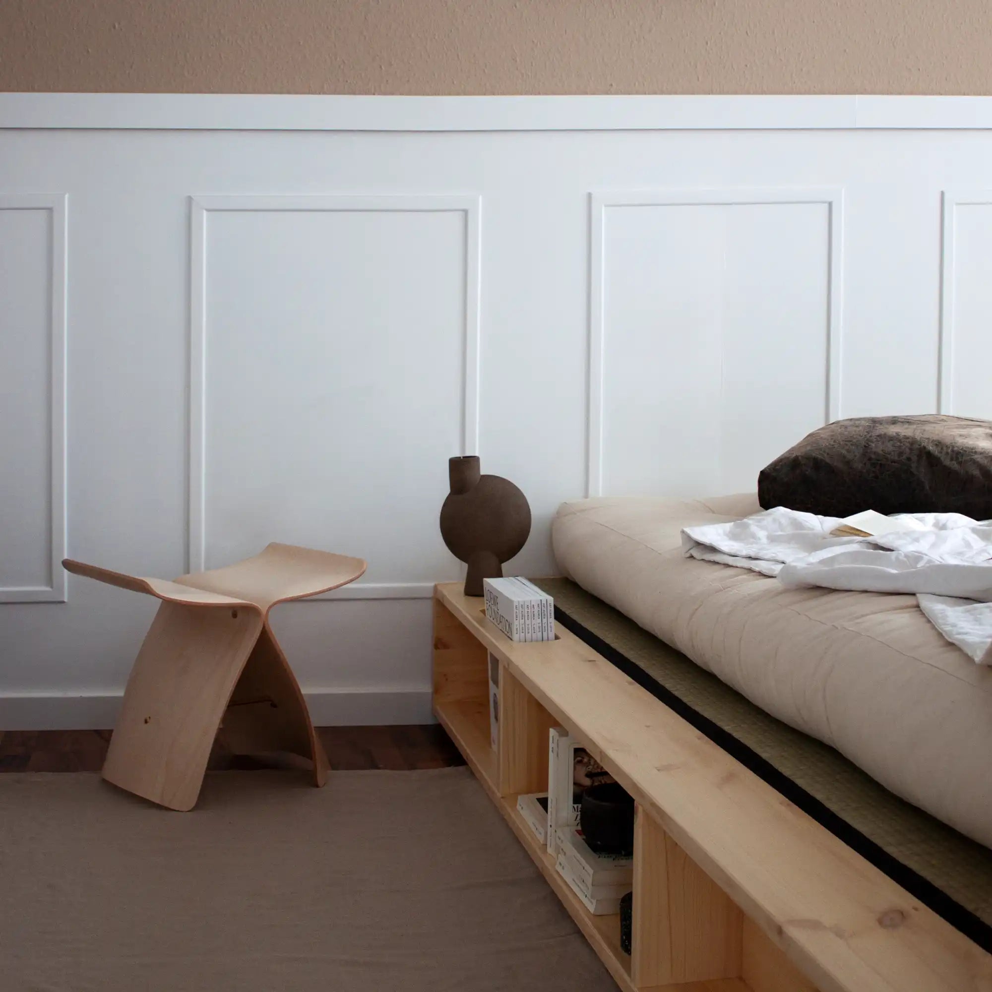 Ziggy Bed - Raw: Minimalistic Bed Frame with Storage - Karup Design - That Cool Living - Japanese Bed