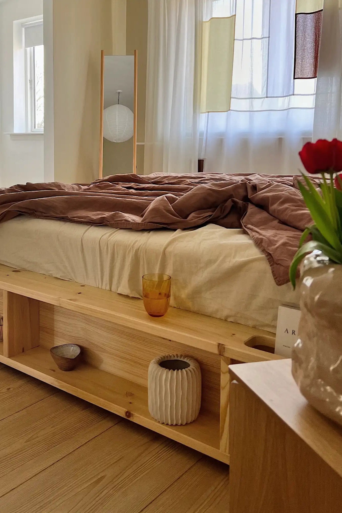 Ziggy Bed - Raw: Minimalistic Bed Frame with Storage - Karup Design - That Cool Living - Japanese Bed