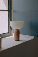 Kizu Portable Table Lamp in stylish white finish, perfect for home decor