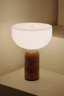 Kizu Portable Table Lamp with Rechargeable Battery and Adjustable Brightness Control for Home and Outdoor Use