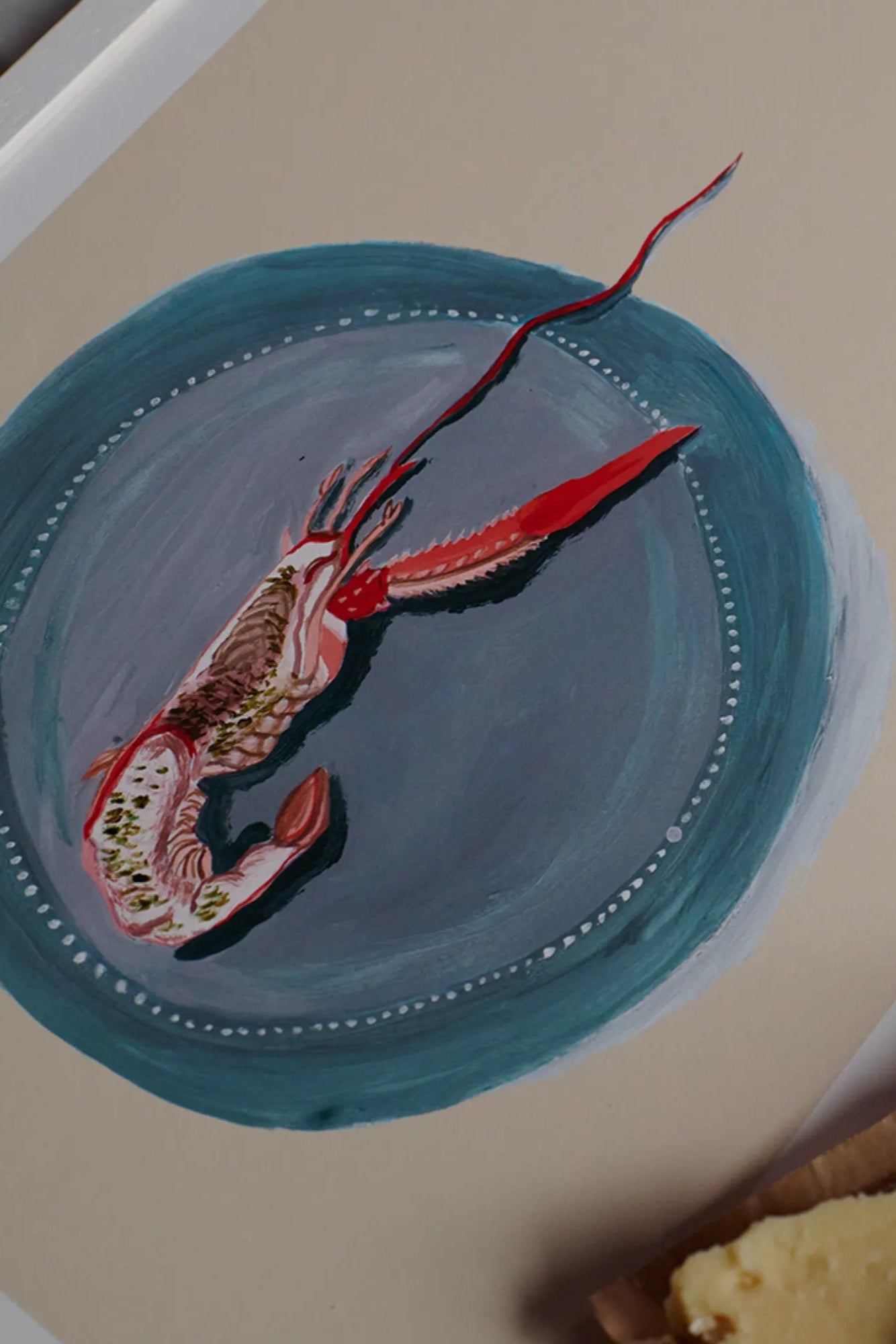 Elegant Kräfta glass artwork featuring beautiful, organic shapes and rich hues