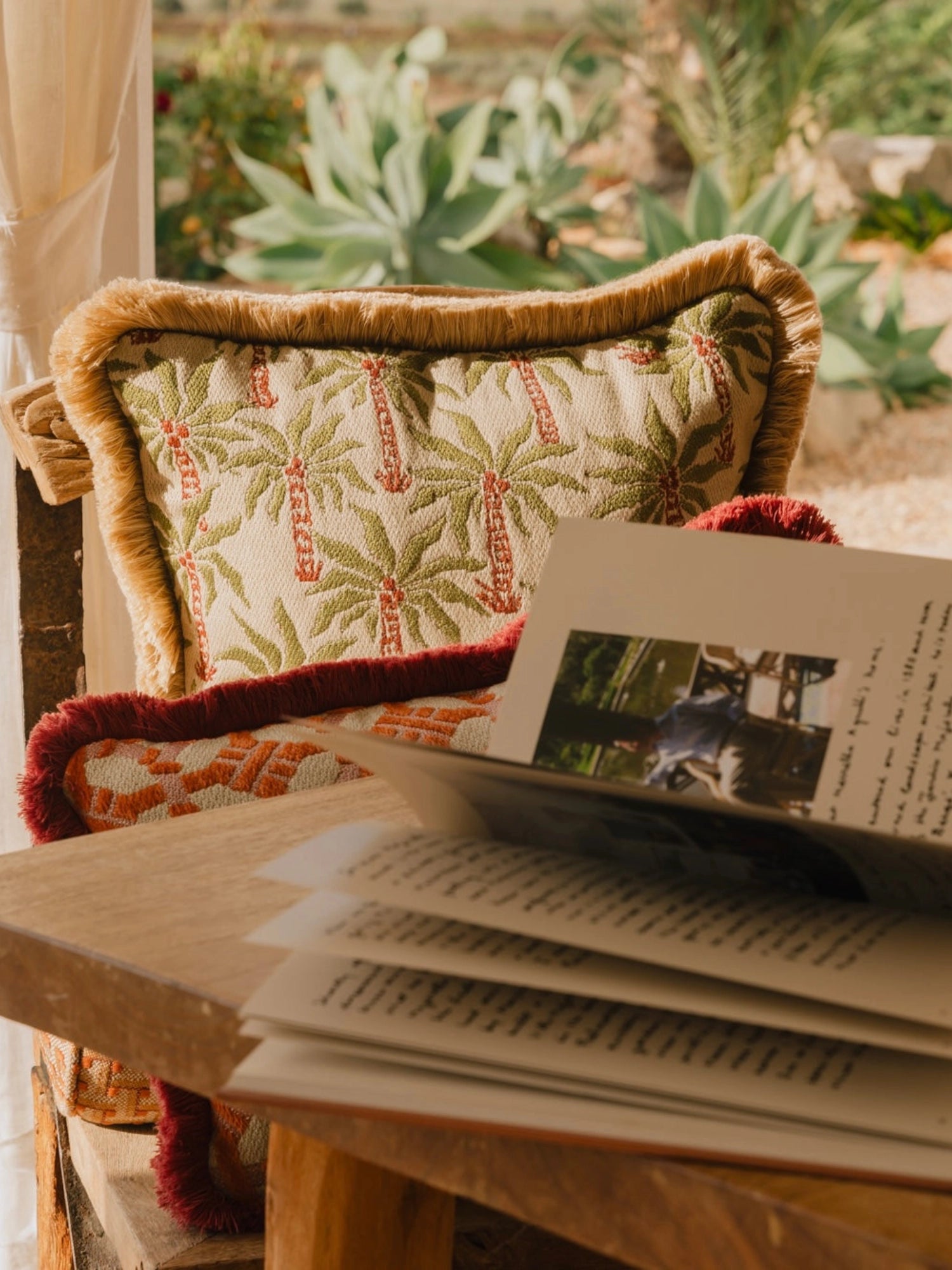 Double Sided Laura & Jackie Throw Pillow by Palais - THAT COOL LIVING