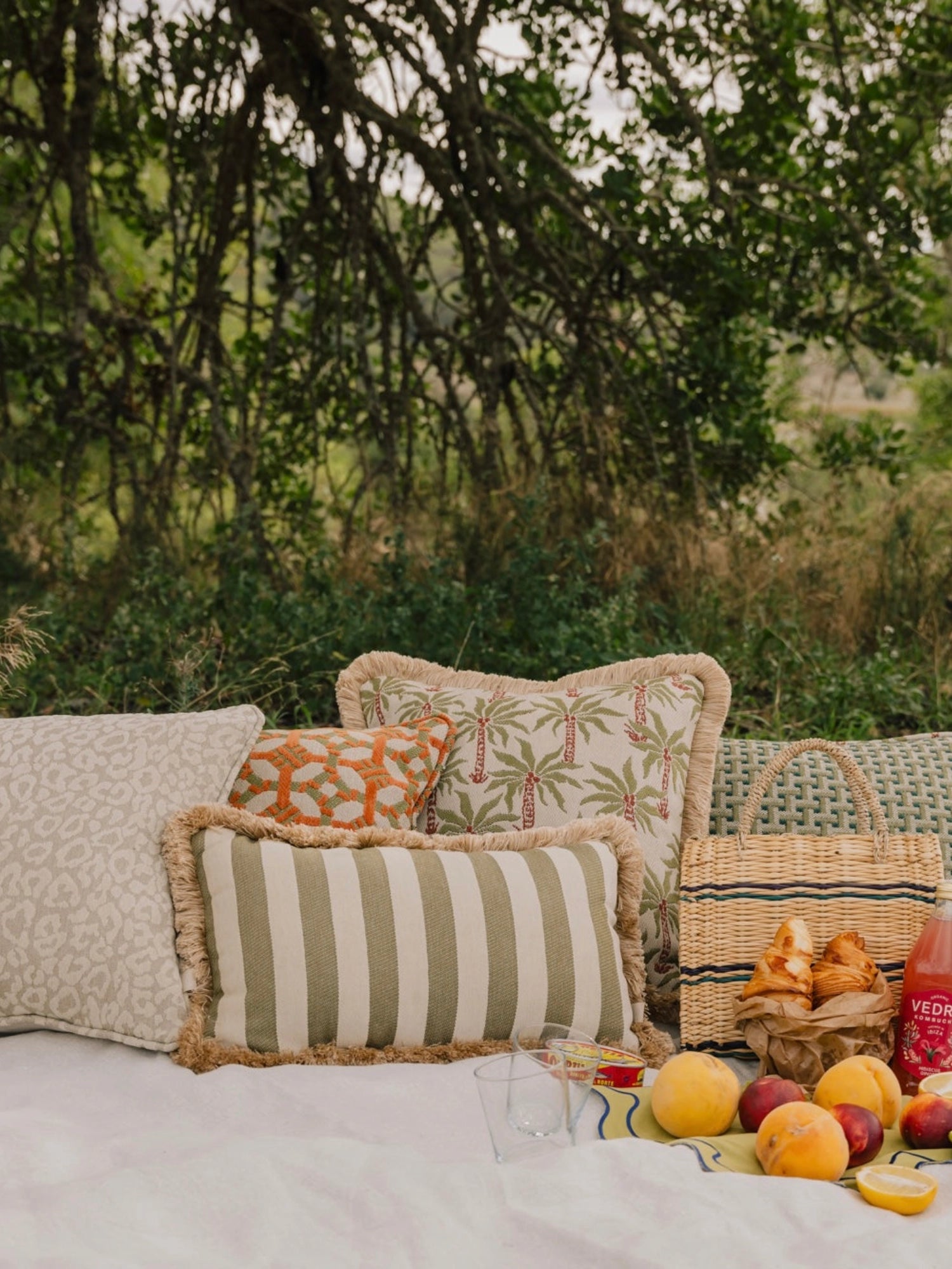 Double Sided Laura & Jackie Throw Pillow by Palais - THAT COOL LIVING